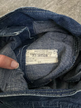 Load image into Gallery viewer, 1940s WAVES jeans . WWII naval buckle back denim . 26 waist