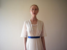 Load image into Gallery viewer, Antique net dress . vintage 1900s ivory dress . size xxs to xs