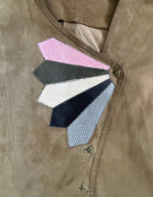 Load image into Gallery viewer, 1930s 1940s vintage suede leather jacket . size small to medium