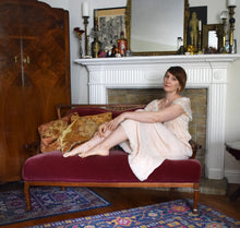 Load image into Gallery viewer, 1920s silk chiffon and lace chemise dress . size small to m/l