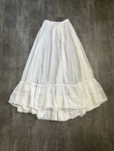 Load image into Gallery viewer, Antique petticoat . 1900s vintage cotton skirt . size xs