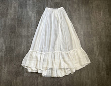 Load image into Gallery viewer, Antique petticoat . 1900s vintage cotton skirt . size xs