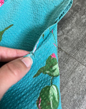 Load image into Gallery viewer, 1940s rose print dress . vintage 40s seersucker dress . size xl