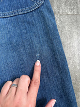 Load image into Gallery viewer, 1950s side zip jeans . vintage 50s denim pants . 25-26 waist