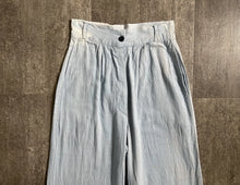 Load image into Gallery viewer, 1930s 1940s jeans . vintage 30s light blue sportswear pants . size xs