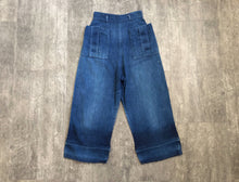 Load image into Gallery viewer, 1940s wide leg jeans . vintage 40s denim . 24-25 waist