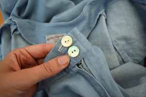 1940s 1950s Koret denim set . vintage dress set . size s to s/m