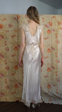 Load image into Gallery viewer, 1940s bias cut slip dress . vintage satin gown . size xs to s/m