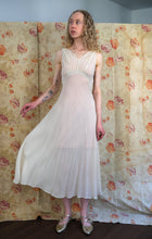 Load image into Gallery viewer, 1930s silk chiffon gown . vintage bias cut dress .size xs to small