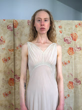 Load image into Gallery viewer, 1930s silk chiffon gown . vintage bias cut dress .size xs to small