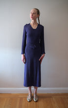 Load image into Gallery viewer, 1930s rayon knit dress . vintage knitwear . size xs to s/m