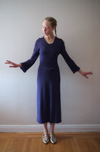 Load image into Gallery viewer, 1930s rayon knit dress . vintage knitwear . size xs to s/m