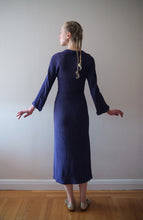 Load image into Gallery viewer, 1930s rayon knit dress . vintage knitwear . size xs to s/m
