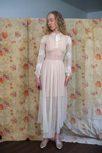 Load image into Gallery viewer, 1930s silk chiffon gown . vintage dress . size xs