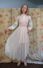 Load image into Gallery viewer, 1930s silk chiffon gown . vintage dress . size xs