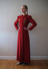 Load image into Gallery viewer, 1930s 1940s wool coat . vintage jacket . size xs