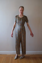 Load image into Gallery viewer, Vintage 1940s liquid satin jumpsuit . size xs/small to small