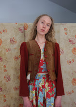 Load image into Gallery viewer, 1940s jacket . vintage wool and pony hair jacket . size xs to xs/s