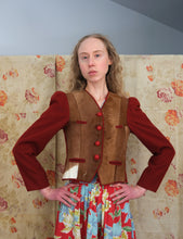 Load image into Gallery viewer, 1940s jacket . vintage wool and pony hair jacket . size xs to xs/s