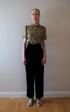 Load image into Gallery viewer, 1930s 1930s liquid satin blouse . vintage rayon top . size xs to small