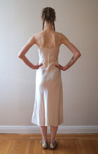 Load image into Gallery viewer, 1930s silk slip dress . vintage 30s bias cut slip . size xs to xs/small