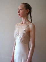 Load image into Gallery viewer, 1930s silk slip dress . vintage 30s bias cut slip . size xs to xs/small