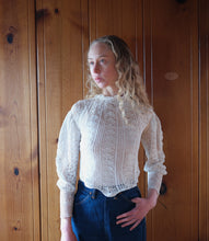 Load image into Gallery viewer, Antique crochet top . 1890s 1900s knit top . size xs to xs/small