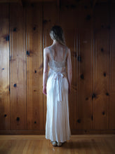 Load image into Gallery viewer, 1940s silk lingerie dress . vintage nightgown . size xs to small