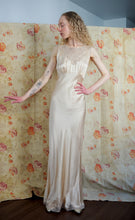 Load image into Gallery viewer, 1930s silk satin lingerie gown . vintage slip dress . size xs to small