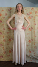 Load image into Gallery viewer, 1930s bias cut nightgown . vintage slip dress . size small to medium