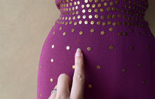 Load image into Gallery viewer, 1940s studded dress . vintage 40s dress . size xs to xs/s