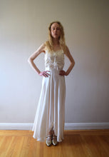 Load image into Gallery viewer, 1930s satin wedding dress . vintage 30s bridal gown . size small to s/m