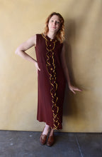 Load image into Gallery viewer, 1930s rayon dress . vintage 30s dress . size xs to s