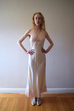 Load image into Gallery viewer, 1930s silk satin gown . vintage slip dress . size xs to medium
