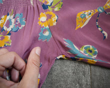 Load image into Gallery viewer, 1930s silk dress . vintage 30s dress . size m to m/l