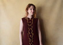 Load image into Gallery viewer, 1930s rayon dress . vintage 30s dress . size xs to s