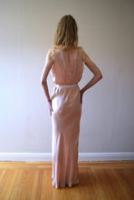 Load image into Gallery viewer, 1930s bias cut silk gown . vintage 30s slip dress . size medium to large