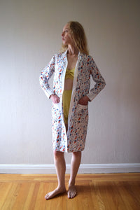 Vintage 1920s 1930s art deco duster robe . size xs to medium