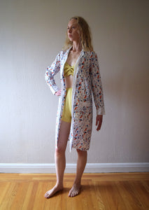 Vintage 1920s 1930s art deco duster robe . size xs to medium