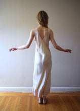 Load image into Gallery viewer, 1930s silk satin gown . vintage slip dress . size xs to medium