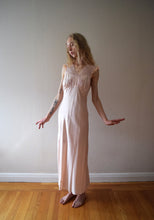 Load image into Gallery viewer, 1930s bias cut slip dress . vintage 30s silk gown . size xs to s/m