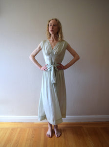1930s silk gown . vintage 30s slip dress . size medium to large