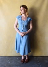 Load image into Gallery viewer, 1940s 1950s Koret denim set . vintage dress set . size s to s/m
