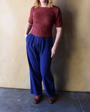 Load image into Gallery viewer, 1930s 1940s knit top . vintage sweater . size xs to m