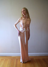 Load image into Gallery viewer, 1930s bias cut silk gown . vintage 30s slip dress . size medium to large