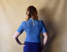 Load image into Gallery viewer, 1940s knit top . vintage 40s sweater . size xxs to s