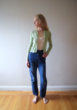 Load image into Gallery viewer, 1930s cardigan . vintage 30s cotton chenille sweater . size xs to small