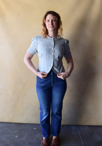 1940s 1950s Lady Lee Rider jeans . vintage red line selvedge denim . 26 waist