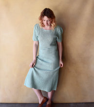 Load image into Gallery viewer, 1930s crochet dress . vintage 30s dress . size m to l