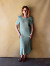 Load image into Gallery viewer, 1930s crochet dress . vintage 30s dress . size m to l